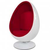 Кресло яйцо напольное OVALIA CHAIR (Белое)