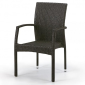 Плетеный стул из искусственного ротанга Y379A-W53 Brown
