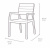 Стул c подлокотниками Гармония (Harmony armchair) белый-капучино
