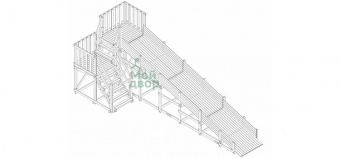Ледяная горка SWAN-2 (Спуск длиной 7,0 м)