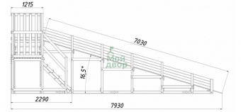 Ледяная горка SWAN-2 (Спуск длиной 7,0 м)