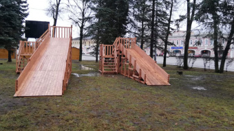 Ледяная горка SWAN-2 (Спуск длиной 7,0 м)
